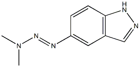 5-(3,3-DIMETHYL-1-TRIAZENO)INDAZOLE 结构式
