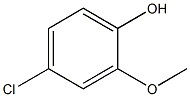 PHENOL,2-METHOXY-4-CHLORO- 结构式