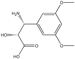 (2R,3R)-3-Amino-2-hydroxy-3-(3,5-dimethoxy-phenyl)-propanoic acid 结构式