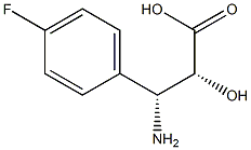 (2R,3R)-3-Amino-3-(4-fluoro-phenyl)-2-hydroxy-propanoic acid 结构式