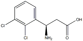 (R)-3-Amino-3-(2,3-dichloro-phenyl)-propanoic acid 结构式