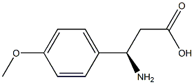(R)-3-Amino-3-(4-methoxy-phenyl)-propanoic acid 结构式