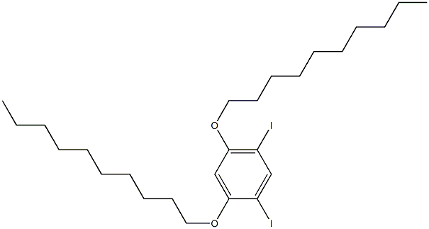 1,5-DIIODO-2,4-(DIDECYLOXY)BENZENE 结构式