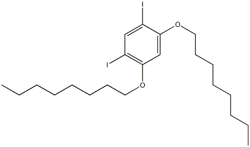 1,5-DIIODO-2,4-(DIOCTYLOXY)BENZENE 结构式