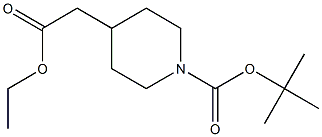 1-boc-4-piperidine Acetate Ethyl Ester 结构式