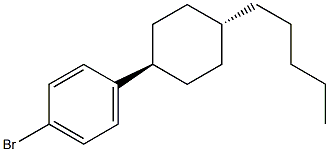 4-(反-4-戊基环己基)溴苯 结构式