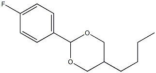 5-Butyl-2-(4-fluorophenyl)-1,3-dioxane 结构式