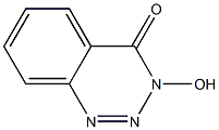 3-Hydroxy-1,2,3-benzotruazin-4(3H)-one 结构式