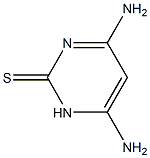 4,6-二氨基-2-硫嘧啶 结构式