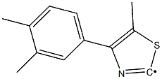 [4-(3,4-Dimethyl-phenyl)-5-methyl-thiazol-2-yl]- 结构式