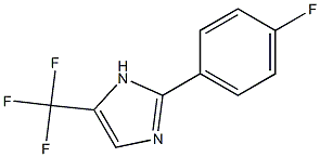 2-(4-Fluorophenyl)-5-trifluoromethyl-1H-imidazole 结构式