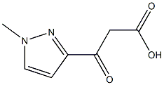 3-(1-Methyl-1H-pyrazol-3-yl)-3-oxo-propionic acid 结构式