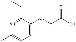 3-Carboxymethoxy-2-ethyl-6-methyl-pyridinium 结构式