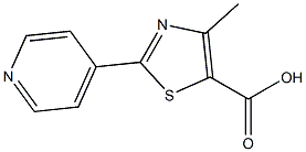 4-Methyl-2-pyridin-4-yl-thiazole-5-carboxylic acid 结构式