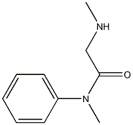 N-Methyl-2-methylamino-N-phenyl-acetamide 结构式