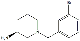 (3S)-1-(3-bromobenzyl)piperidin-3-amine 结构式