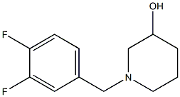 1-(3,4-difluorobenzyl)piperidin-3-ol 结构式