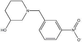 1-(3-nitrobenzyl)piperidin-3-ol 结构式
