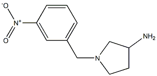 1-(3-nitrobenzyl)pyrrolidin-3-amine 结构式