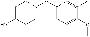 1-(4-methoxy-3-methylbenzyl)piperidin-4-ol 结构式