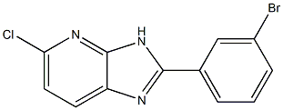 2-(3-bromophenyl)-5-chloro-3H-imidazo[4,5-b]pyridine 结构式