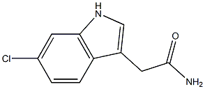 2-(6-chloro-1H-indol-3-yl)acetamide 结构式