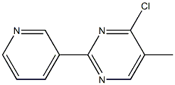 4-chloro-5-methyl-2-pyridin-3-ylpyrimidine 结构式