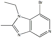 7-bromo-1-ethyl-2-methyl-1H-imidazo[4,5-c]pyridine 结构式