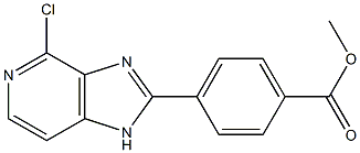 methyl 4-(4-chloro-1H-imidazo[4,5-c]pyridin-2-yl)benzoate 结构式