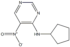 N-cyclopentyl-5-nitropyrimidin-4-amine 结构式