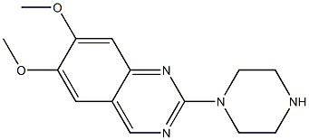 6,7-Dimethoxy-2-(1-piperazinyl)-Quinazoline 结构式