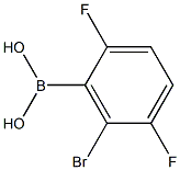6-溴-2.5-二氟苯硼酸 结构式