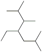 2,3,6-trimethyl-4-ethylheptane 结构式