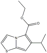 ETHYL 6-(PROPAN-2-YL)PYRROLO[2,1-B][1,3]THIAZOLE-5-CARBOXYLATE 结构式