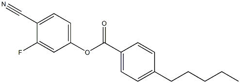 4-CYANO-3-FLUOROPHENYL 4-PENTYLBENZOATE 结构式