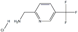 5-TRIFLUOROMETHYL-2-AMINOMETHYLPYRIDINE HYDROCHLORIDE 结构式
