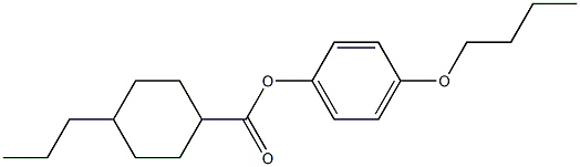 4-BUTYLOXYPHENYL 4-PROPYLCYCLOHEXANECARBOXYLATE 结构式