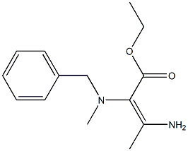 2-(BENZYLMETHYLAMINO) ETHYL-3-AMINOCROTONATE 结构式