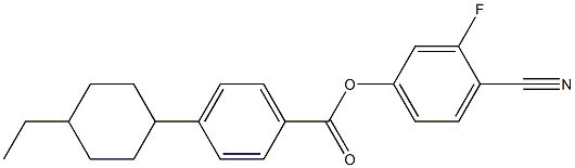 4-CYANO-3-FLUOROPHENYL 4-(4-ETHYLCYCLOHEXYL)BENZOATE 结构式