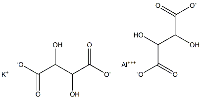 酒石酸鋁鉀 结构式