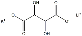 酒石酸鉀鋰 结构式