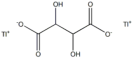酒石酸鉈(I) 结构式
