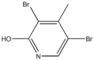 2-羟基-3,5-二溴-4-甲基吡啶 结构式