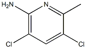 2-甲基-3,5-二氯-6-氨基吡啶 结构式