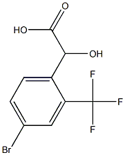 4-BROMO-2-(TRIFLUOROMETHYL)MANDELIC ACID 结构式