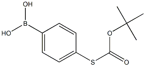 4-Tert-butoxycarbonylthiophenylboronic acid 结构式