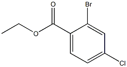 2-BROMO-4-CHLOROBENZOIC ACID ETHYL ESTER 结构式