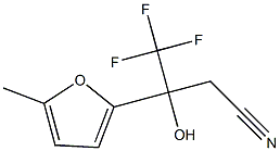 4,4,4-TRIFLUORO-3-HYDROXY-3-(5-METHYL-2-FURYL)BUTANENITRILE 结构式