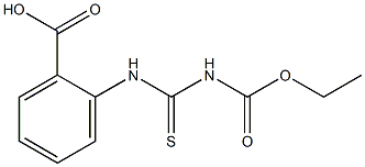 2-({[(ETHOXYCARBONYL)AMINO]CARBONOTHIOYL}AMINO)BENZOIC ACID 结构式