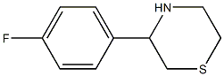 3-(4-FLUOROPHENYL)THIOMORPHOLINE, 95+% 结构式